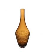 amber orange teardrop glass vases bud vase floral art glass