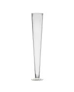 Clear Glass Trumpet Vase 32 inch