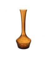 Teardrop Amber Orange H-14" D-2.5" Decorative Vase