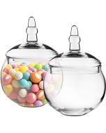 glass apothecary jars bubble bowl