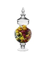 glass apothecary candy buffet jar canister