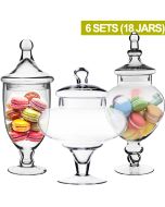 apothecary candy buffet jars set of 3