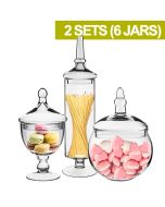 glass-Apothecary-Jar-Bubble-Bowl-set of 3