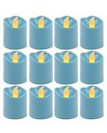 led blue votive candles