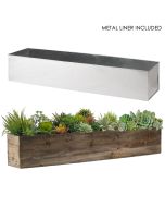 long rectangle planter for long table