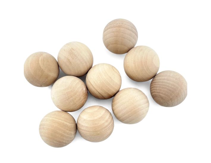 Natural Wooden Balls 2 inches Unfinished Wood Spheres for Crafts