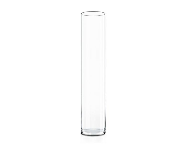 Set of 6 4" x 24" Cylinder Glass Vase Mega Vases Clear 
