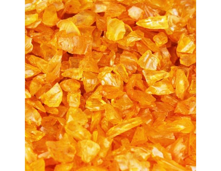 Amber Orange CYS Bag of Colored Glass Substrate Vase Filler 1 lb 