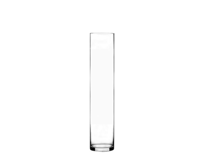Lot of 6 pcs Open Diameter Cylinder Vase Glass Vases Wholesale H-18" 5" 