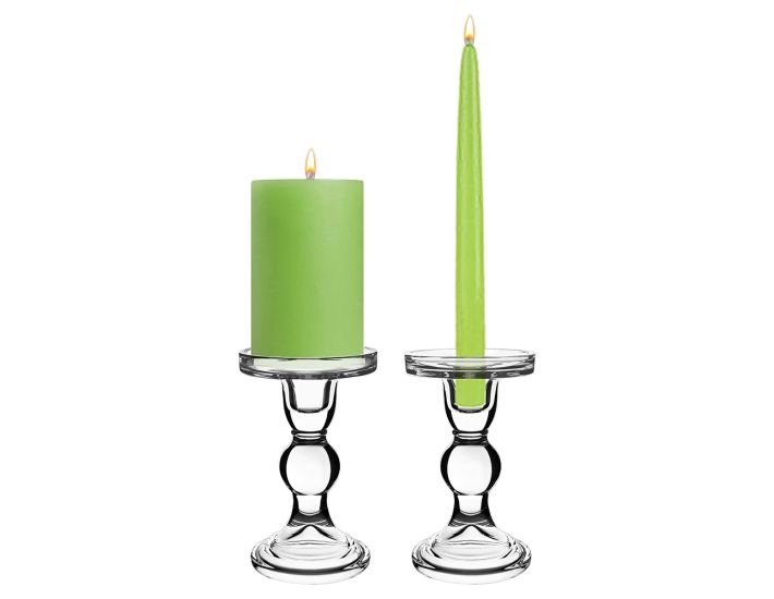 4pcs Candle holder Taper Standard Candlestick Pillar Tea light Durable 