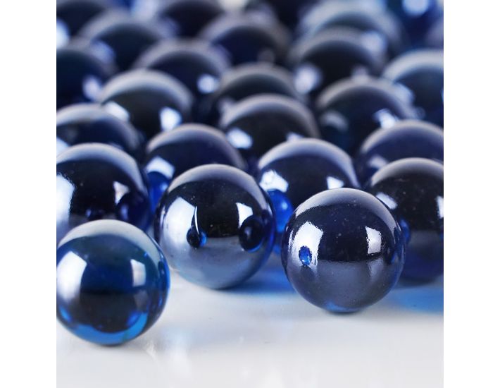 24 LB  COBALT COBAL BLUE LUSTER FLAT GLASS MARBLES GEMS VASE FILLERS $31.88 