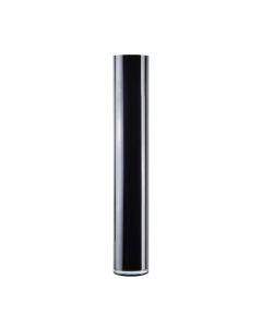 Black Glass Cylinder Vase. D-4", H-24"  Wedding Centerpieces, Pack of  6 pcs