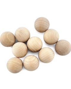 2-inch wood balls for crafts and jewelry