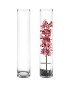 Glass Cylinder Vase lobby floor vase