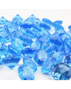 glass vase filler acrylic large plastic diamonds light blue