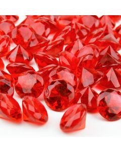 acrylic light red diamond 1-inch vase fillers table scatters