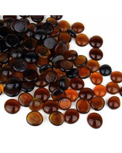 28 Lbs Amber Glass Gemstone Beads, Home Decor Vase Filler 3/4" 