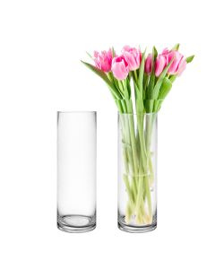 Clear Glass Cylinder Vase