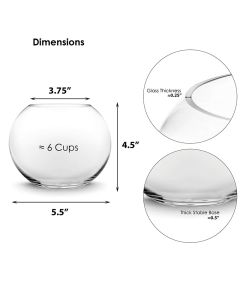 glass bubble fish bowls