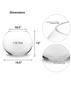 jumbo Large glass bubble bowl