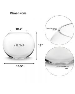 jumbo glass bubble bowl