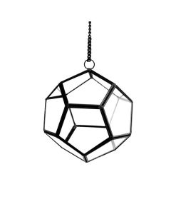 Hanging Terrarium Metal Frame Geometric Vase