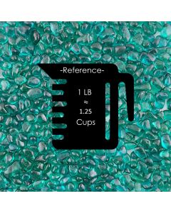 teal green glass gravel gemstones aquarium glass vase filler succulent bottom landscaping