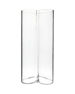 H-5.5" W-2.5" Glass Heart-Shaped Bud Vase (Pack of 72)