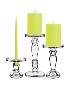 glass candle holders pillars taper candles