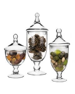 glass apothecary jar candy buffet containers lid