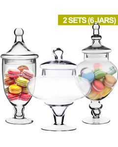 apothecary candy buffet jars set of 3