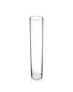 Glass Cylinder Floor Vase. H-32 D-6