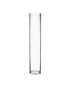 Glass Cylinder Floor Vase. H-32 D-6