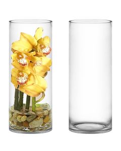 glass cylinder vases 16" x 6"