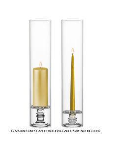 glass candle holders pillars tapers candles