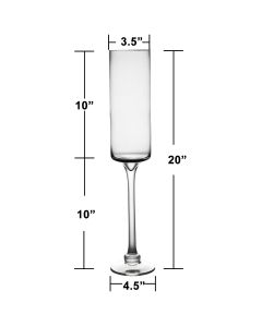 Long Stem Glass Candle Holder