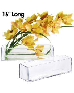 glass rectangle vase wholesale