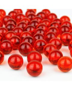 Vase Filler Glass Round 0.6" Marble Red, 10 lbs, 18 lbs and 28 lbs