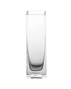 glass square bud vase
