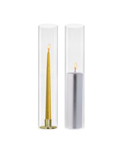 glass bottomless candle holder tubes chimney