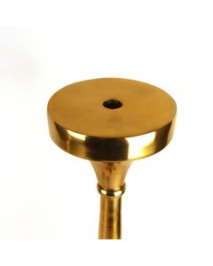 Gold Pedestal Candlestick Holder 