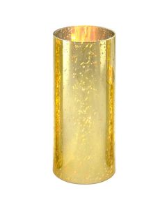 Open End Hurricane H-10" D-4" Gold Flecked Candle Lamp Shade Cover