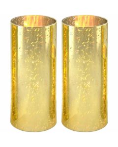 gold glass hurricane chimney tubes
