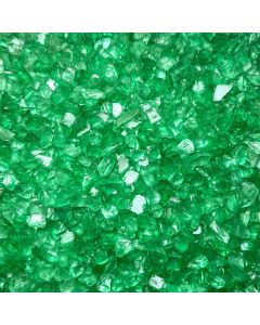 40 lbs Green Colored 0.25" Crushed Glass Vase Fillers