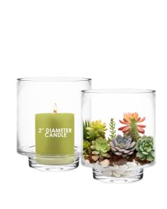 taylor glass hurricanes candle holder cylinder vases