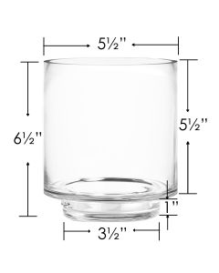 glass hurricane Taylor Candle holder cylinder vases