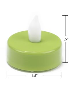 LED Tealight Candles-Green-3