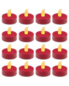 RED LED TEALIGHT CANDLES