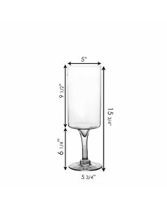 pedestal Glass Stem Candle Holder