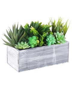 white rectangular wood planter wholesale